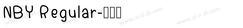 NBY Regular字体转换